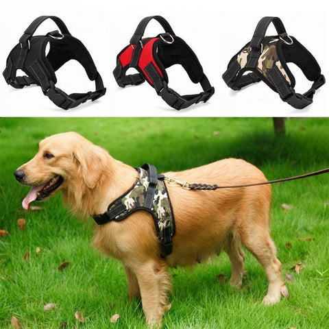 Soft Adjustable Dog Harness With Handle-KaboodleWorld