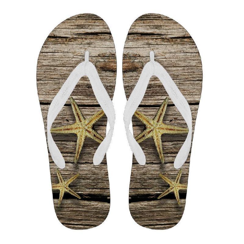 Starfish Flip Flops - Women-KaboodleWorld