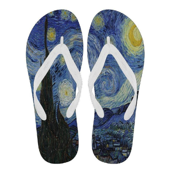 Starry Night Flip Flops Women-KaboodleWorld