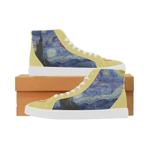 Starry Night High Top Splicing Canvas Women's Shoes-KaboodleWorld