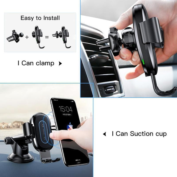 Super Easy Qi Wireless Car Charger for iPhone, Samsung-KaboodleWorld