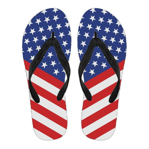 USA Flag Men Flip Flops-KaboodleWorld