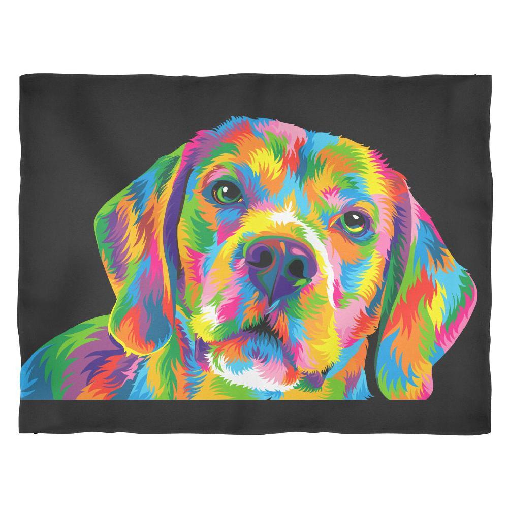 Ultra Soft Black Fleece Blanket With Beagle-KaboodleWorld