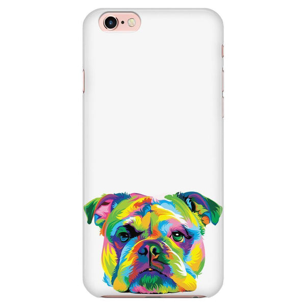 Unique Bulldog iPhone White Cover-KaboodleWorld