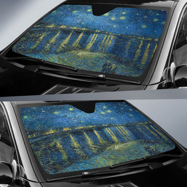 Van Gogh Night over the Rhone Car Shades-KaboodleWorld