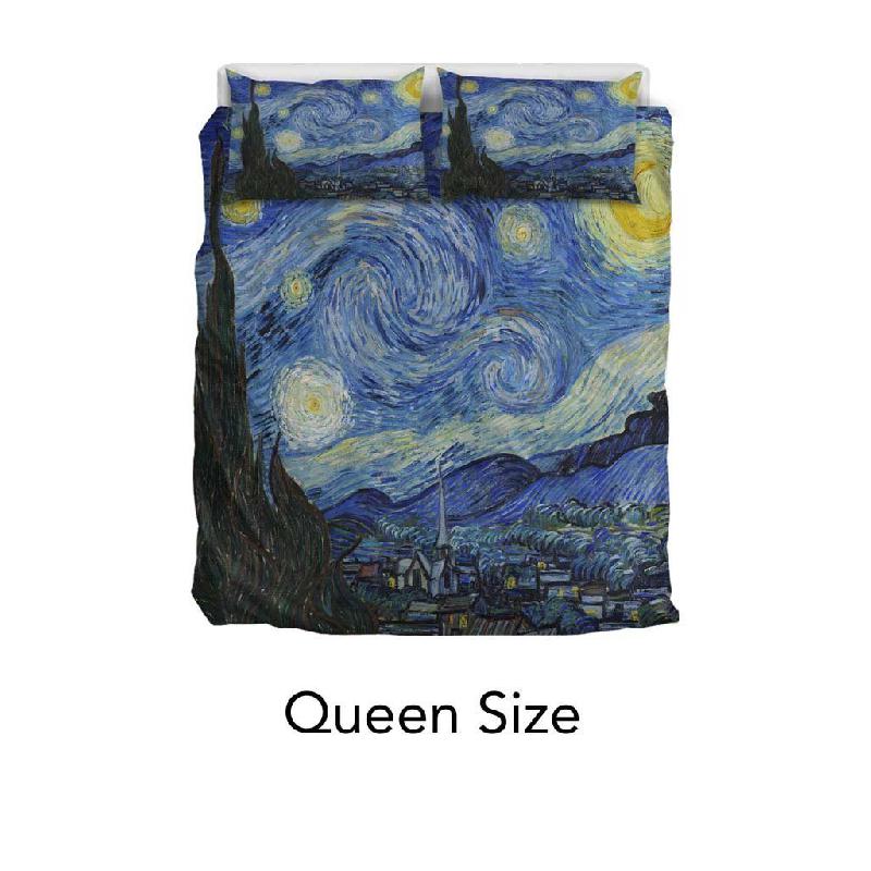 Van Gogh Starry Night Duvet Set-KaboodleWorld