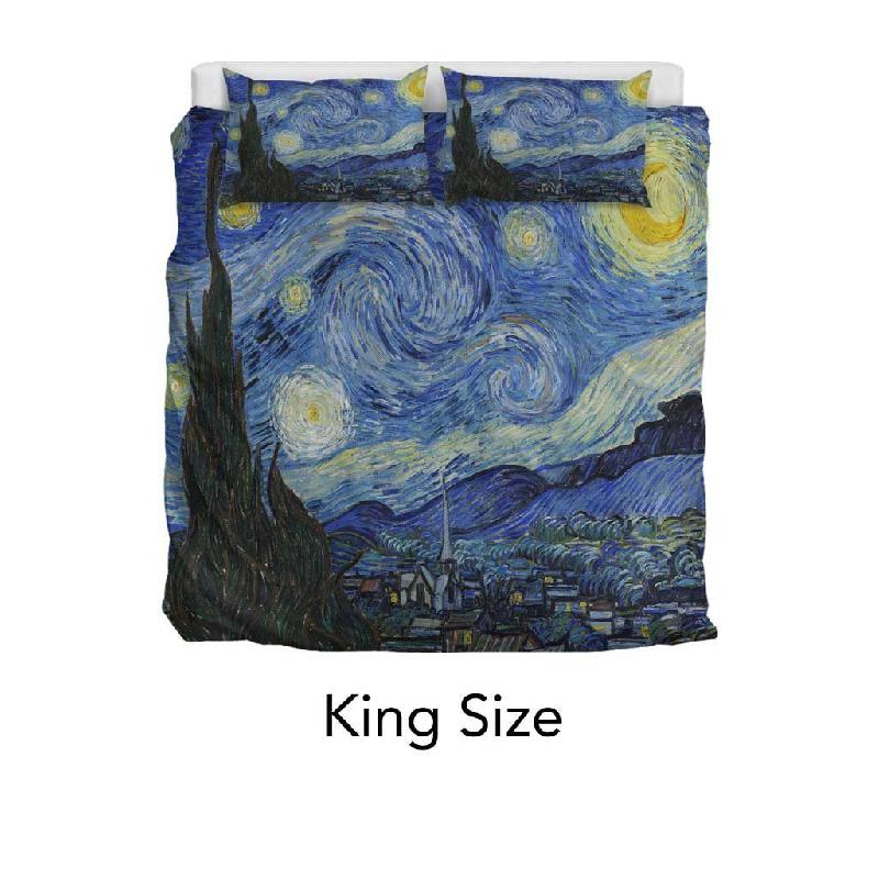 Van Gogh Starry Night Duvet Set-KaboodleWorld