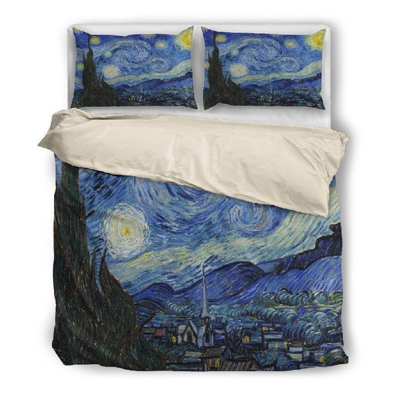 Van Gogh Starry Night Duvet Set-KaboodleWorld