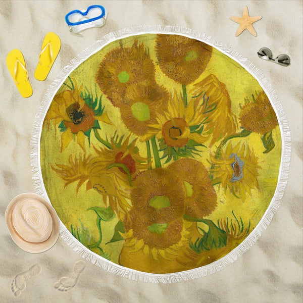 Van Gogh Sunflowers Beach Blanket-KaboodleWorld