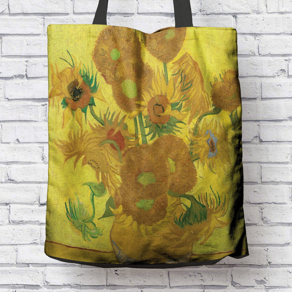 Van Gogh Sunflowers Cotton Tote Bag-KaboodleWorld