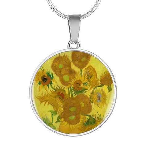 Van Gogh Sunflowers Luxury Necklace-KaboodleWorld