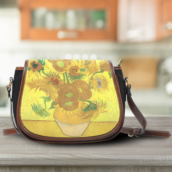 Van Gogh Sunflowers Saddle Bag-KaboodleWorld