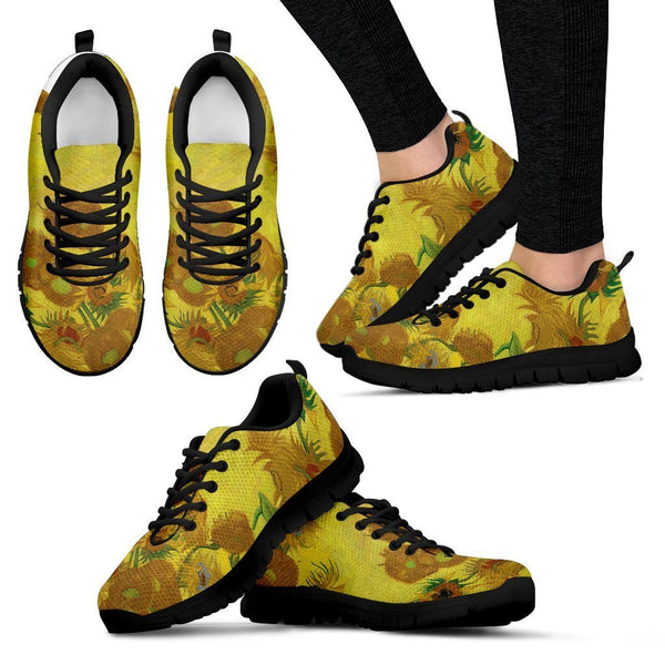 Van Gogh Sunflowers Sneakers Women-KaboodleWorld