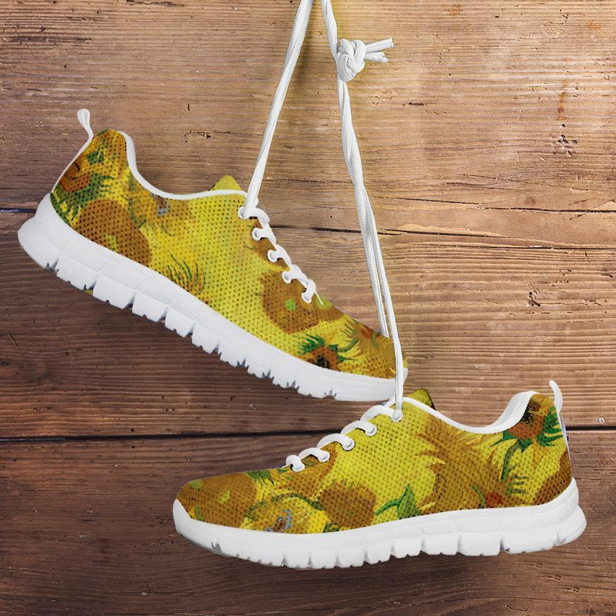 Van Gogh Sunflowers Sneakers Women-KaboodleWorld