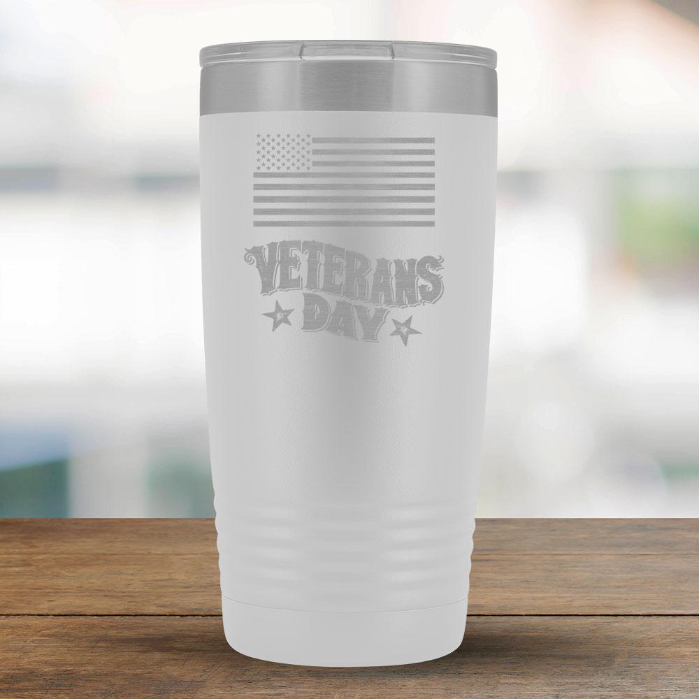 Veterans Day - 20oz Vintage Text-KaboodleWorld