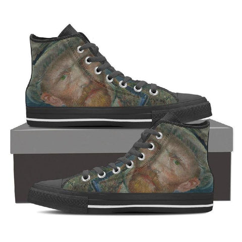 Vincent van Gogh Men High Top Shoes-KaboodleWorld