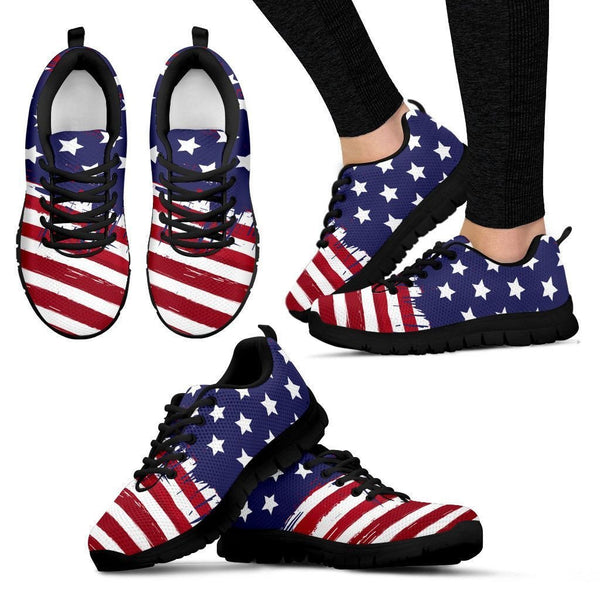 Women's Stars and Stripes Sneakers-KaboodleWorld