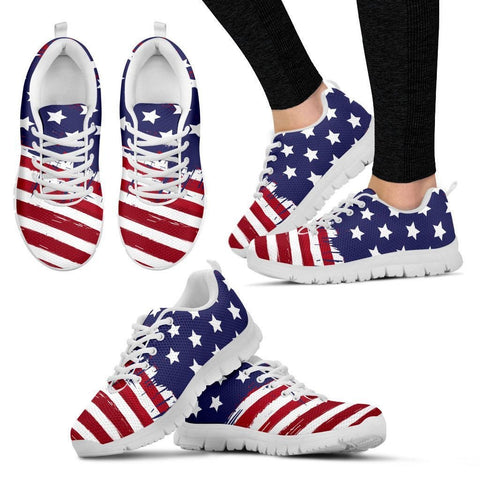 Women's Stars and Stripes Sneakers-KaboodleWorld