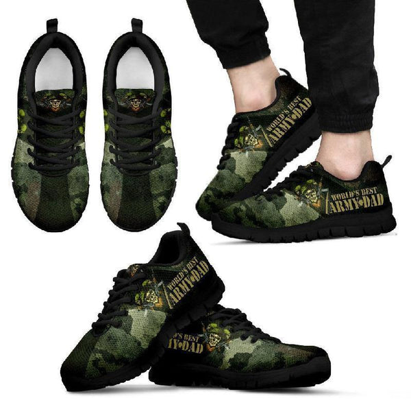 World's Best Army Dad Sneakers-KaboodleWorld