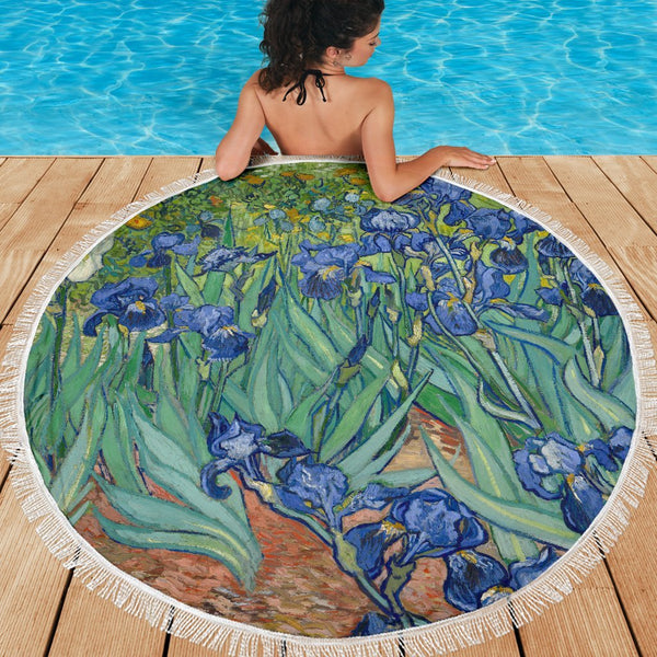 van Gogh Irises Beach Blanket-KaboodleWorld