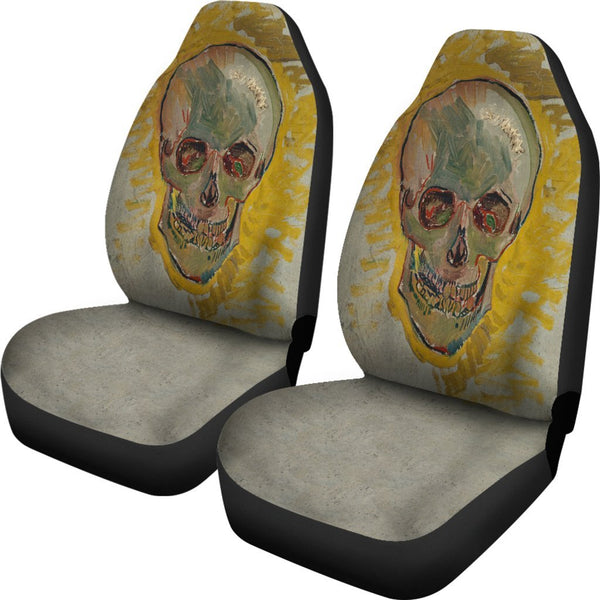 van Gogh Skull Car Seat Covers-KaboodleWorld