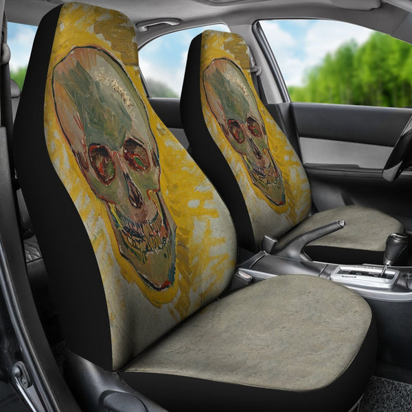 van Gogh Skull Car Seat Covers-KaboodleWorld