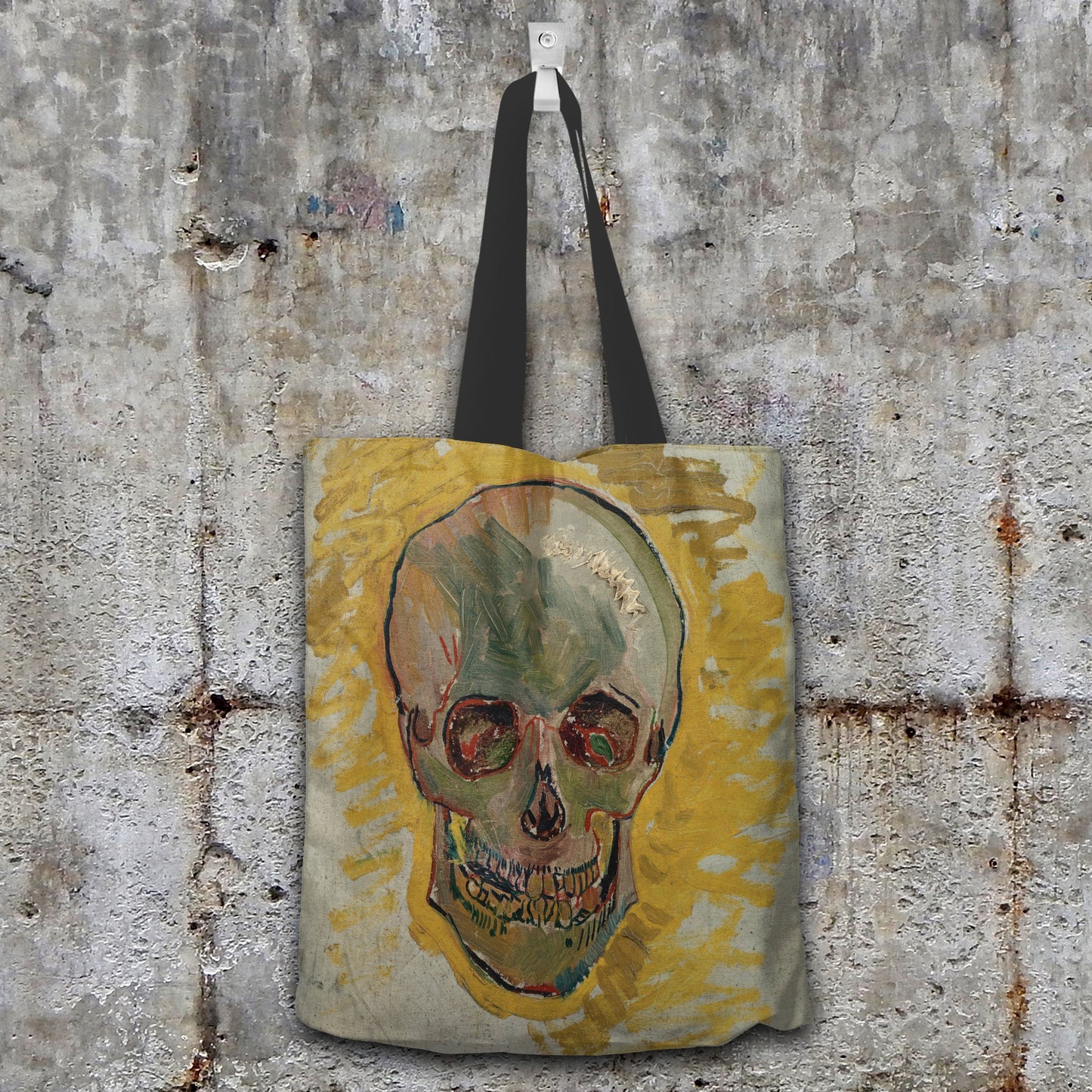 van Gogh Skull Cotton Tote Bag - A-KaboodleWorld