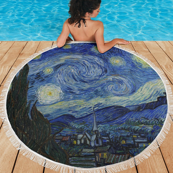van Gogh Starry Night Beach Blanket-KaboodleWorld