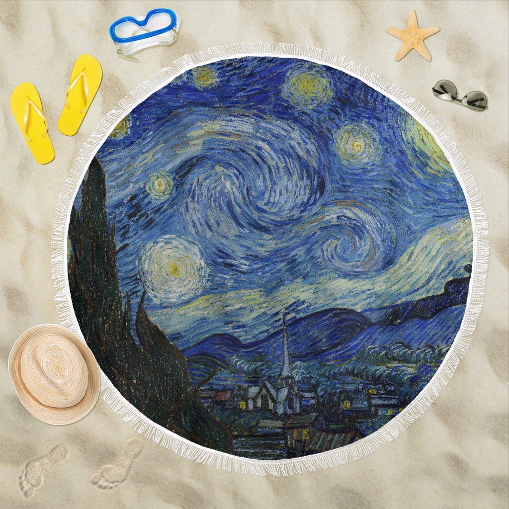 van Gogh Starry Night Beach Blanket-KaboodleWorld