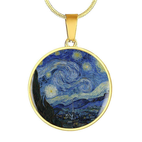 van Gogh Starry Night Luxury Necklace-KaboodleWorld