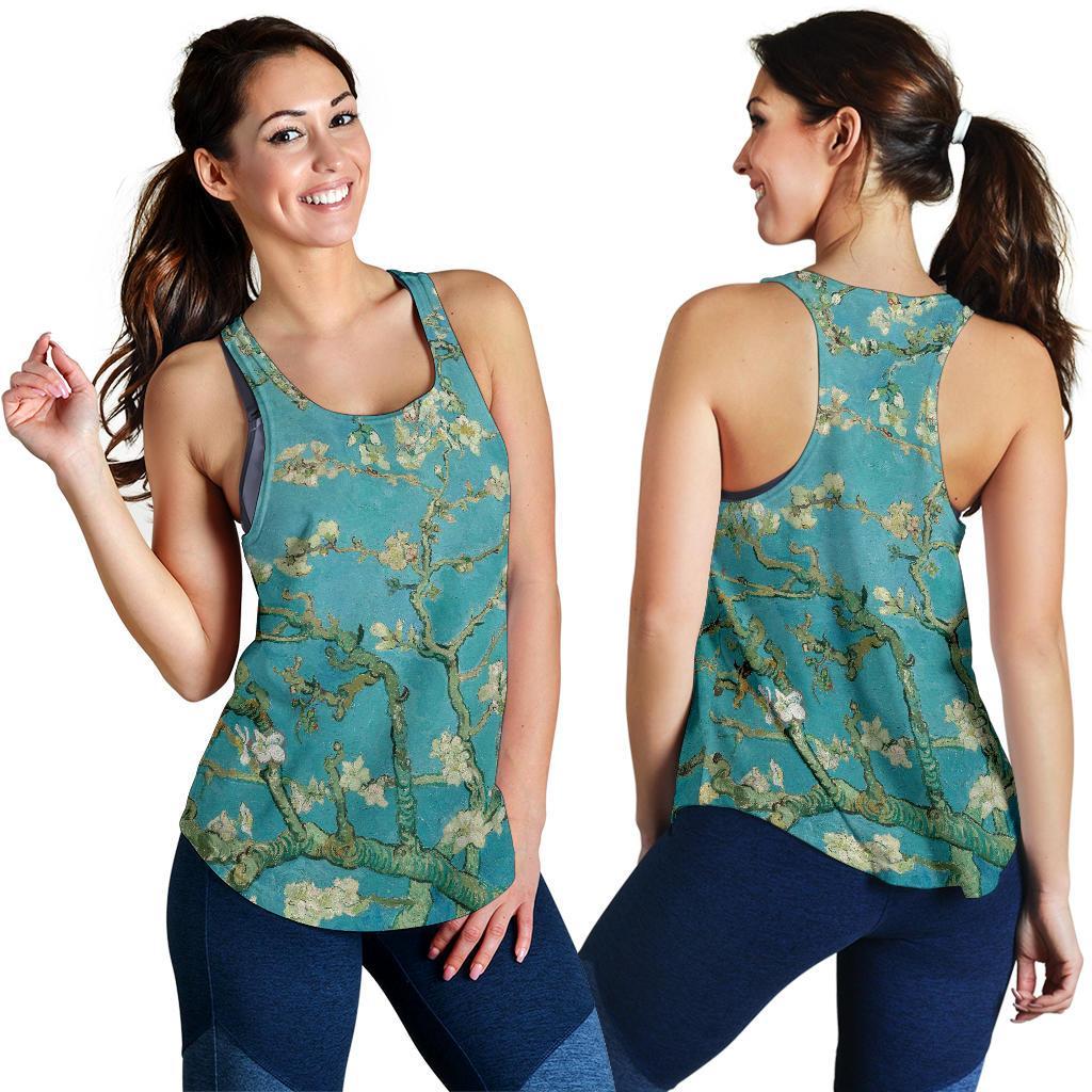 van Gogh's Almond Blossom Racerback Tank Top-KaboodleWorld